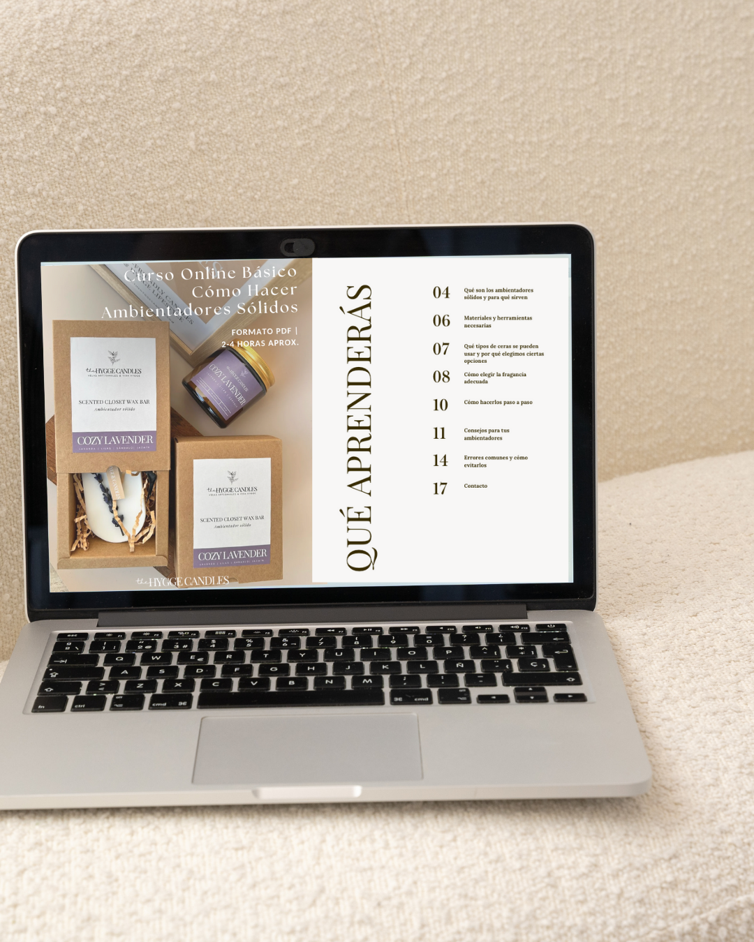 Curso Básico: Cómo hacer tus ambientadores sólidos de armario The Hygge Candles