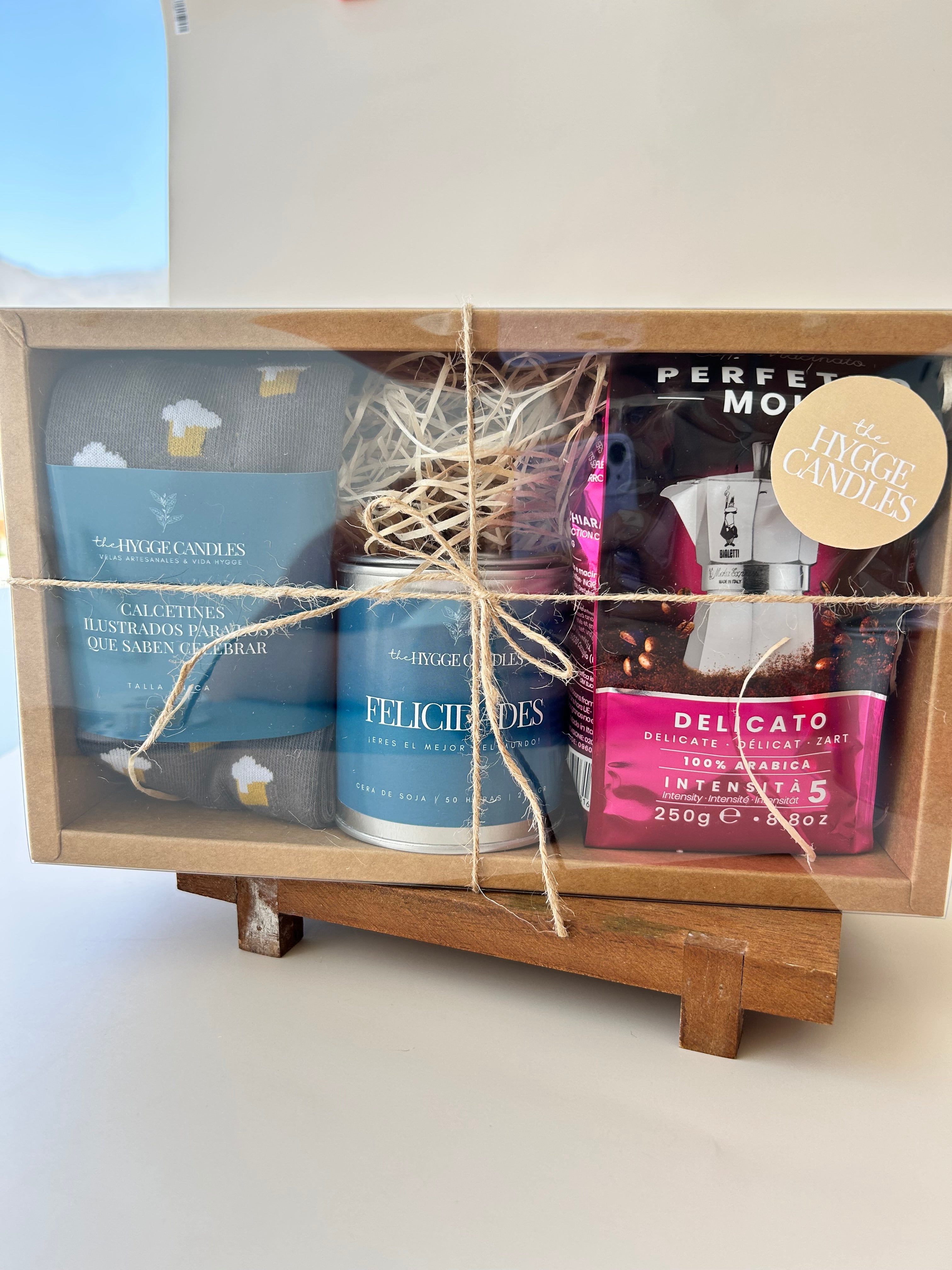 PACK REGALO - Para él con vela aromática The Hygge Candles