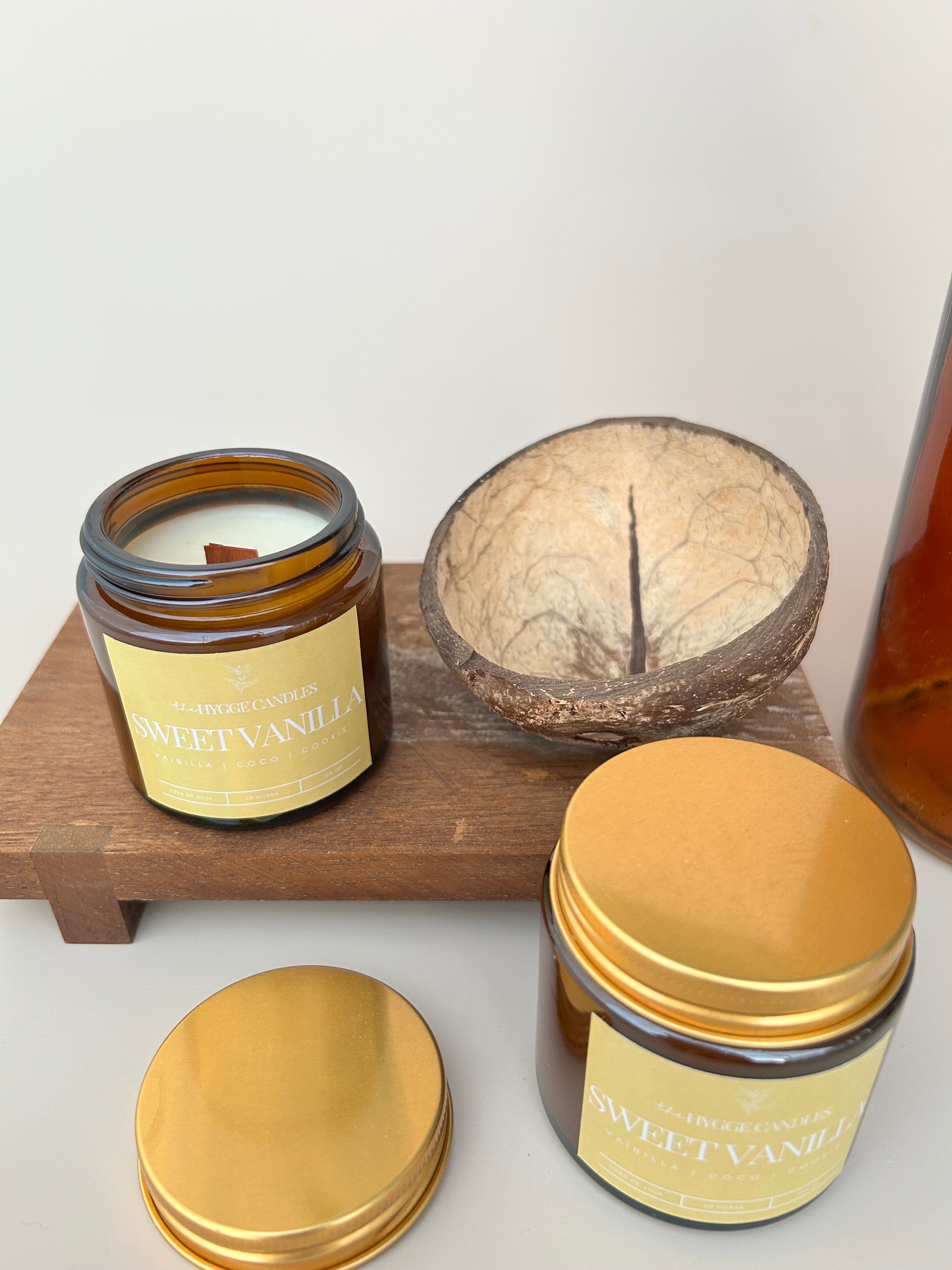 Sweet Vanilla - Vela aromática (peq.) The Hygge Candles