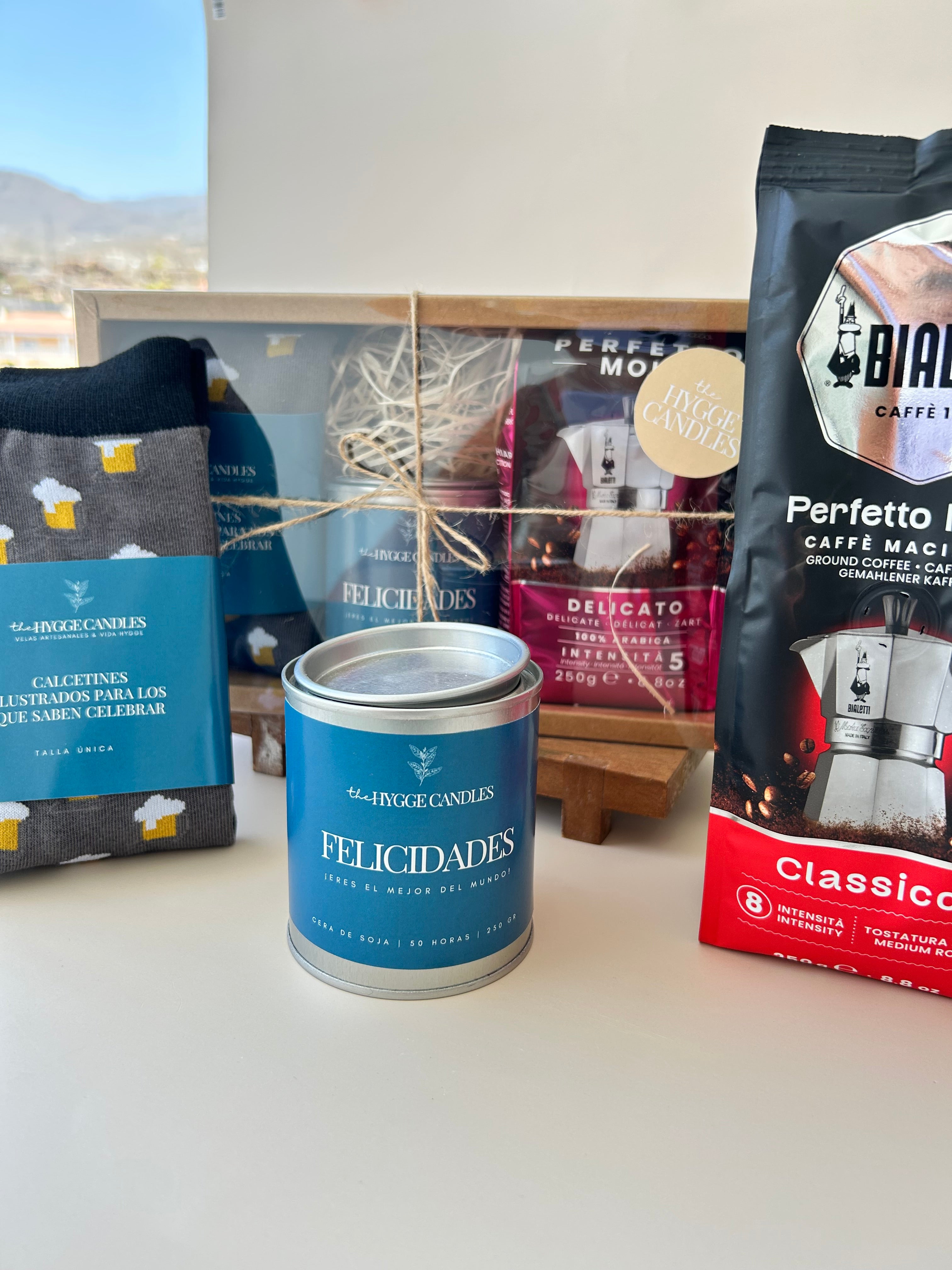 PACK REGALO - Para él con vela aromática The Hygge Candles