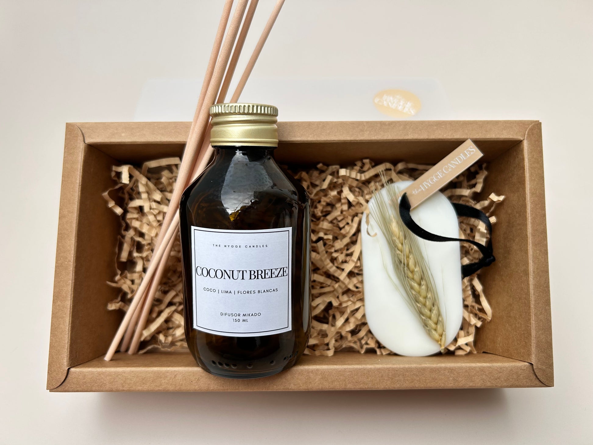 Pack regalo difusor mikado + ambientador armario The Hygge Candles