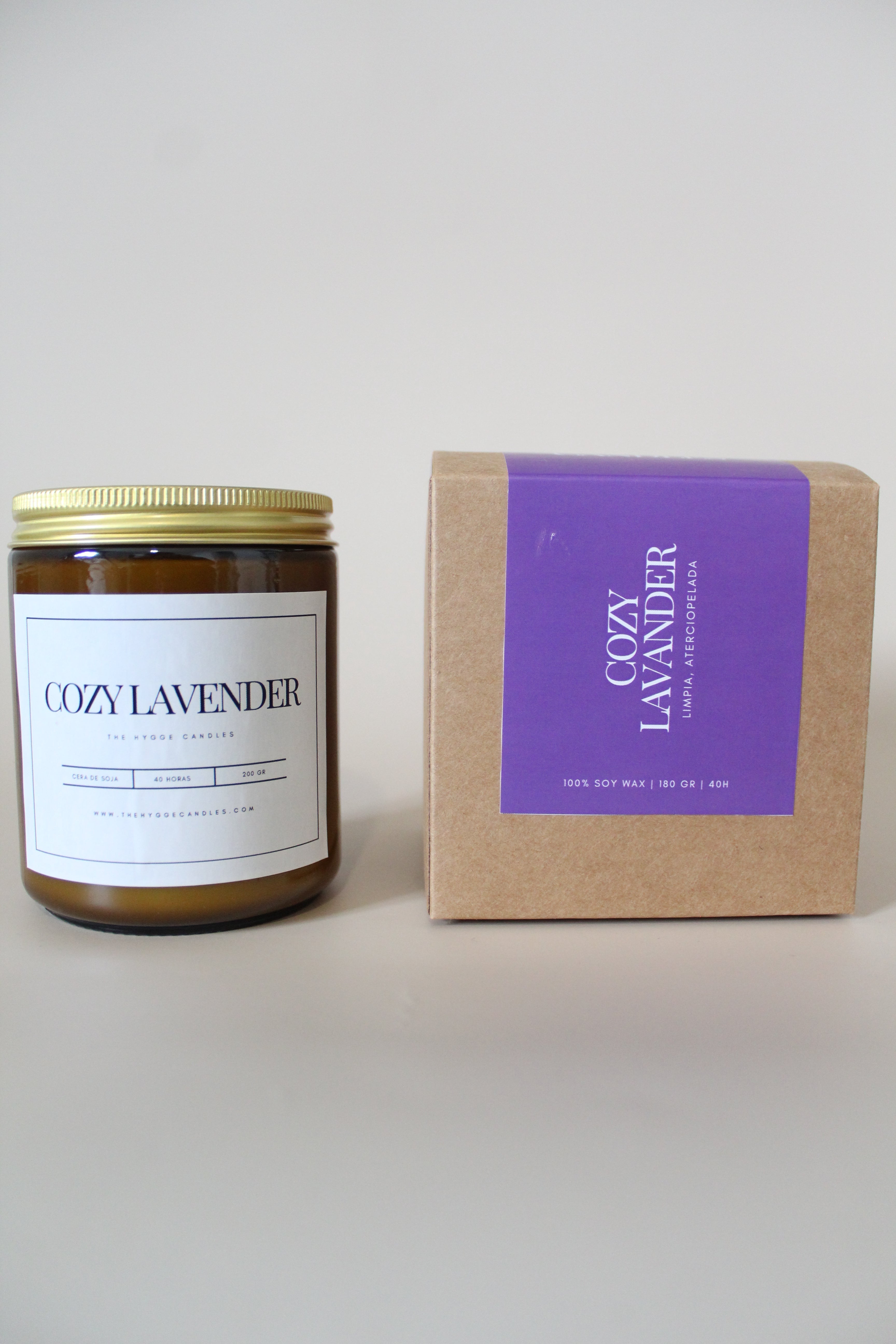 Vela Cozy Lavender The Hygge Candles