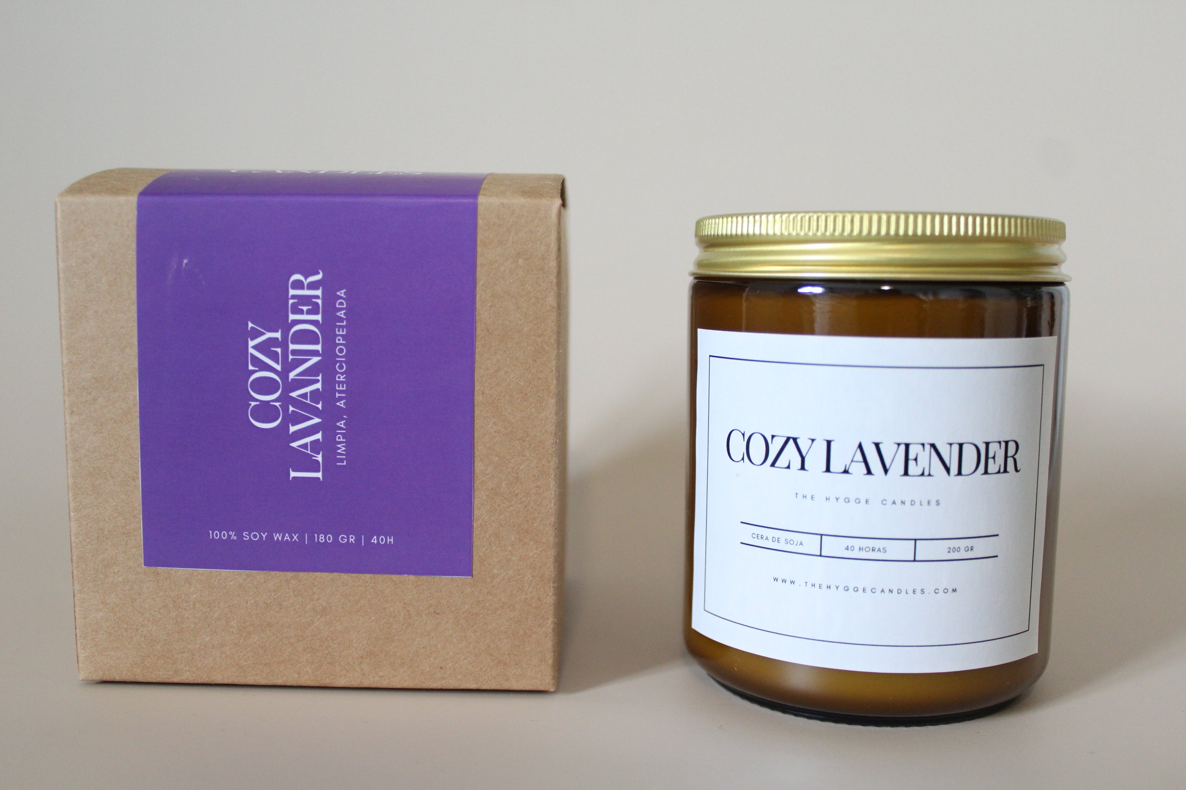 Vela Cozy Lavender The Hygge Candles