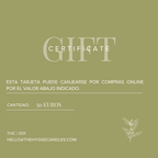 Tarjeta regalo The Hygge Candles