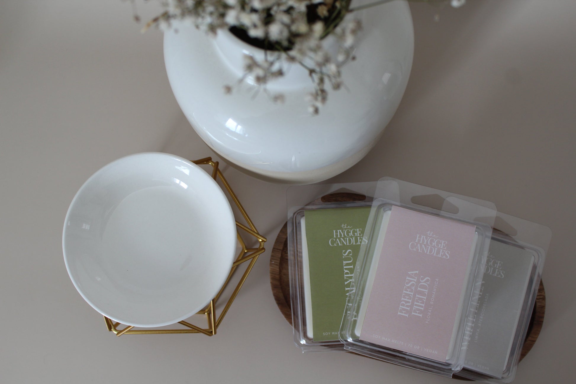 Wax melts para derretir The Hygge Candles