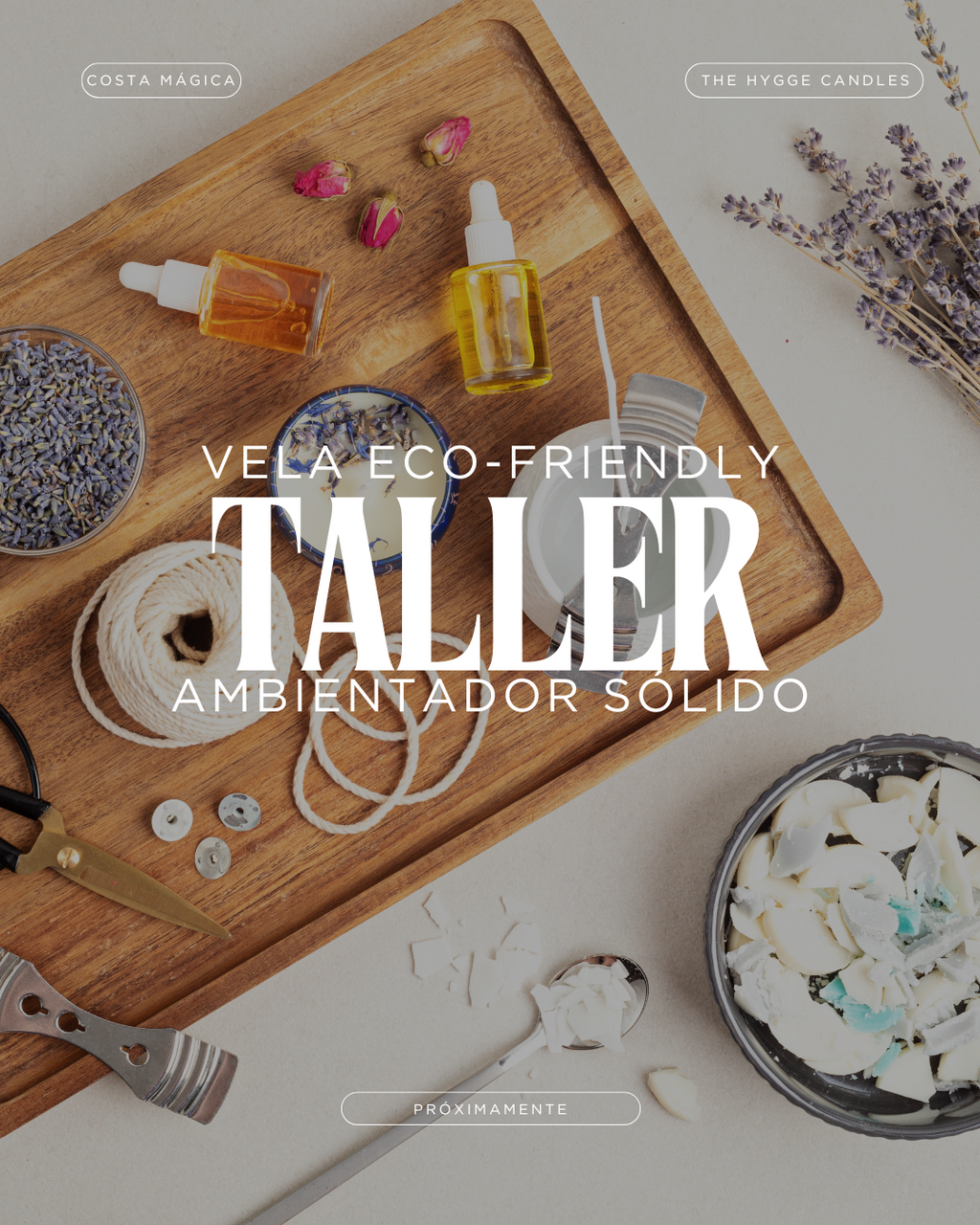 Taller Presencial Vela y Ambientador Sólido Hotel Costa Mágica Tenerife The Hygge Candles